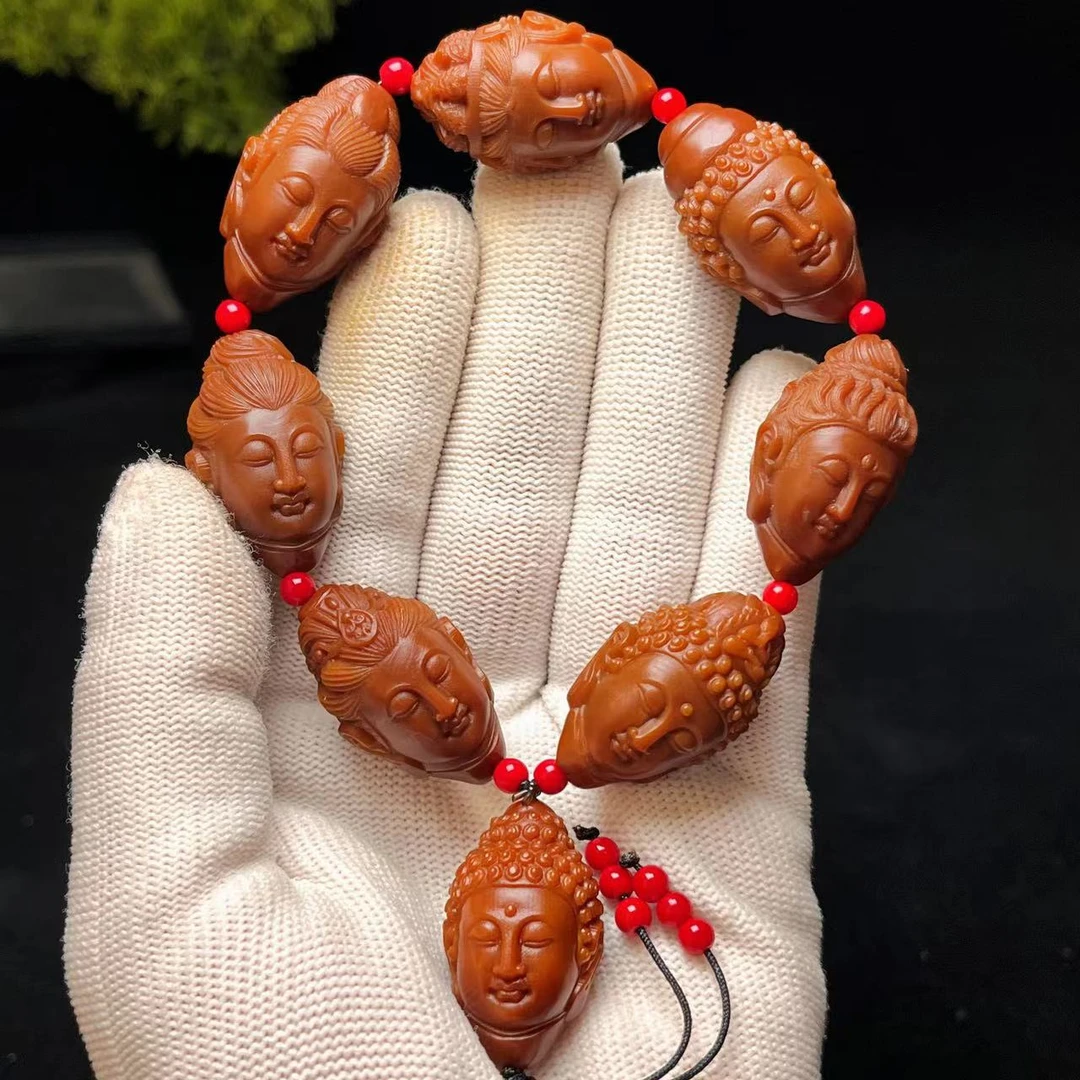 玉化橄榄核 2.0观音佛 手串