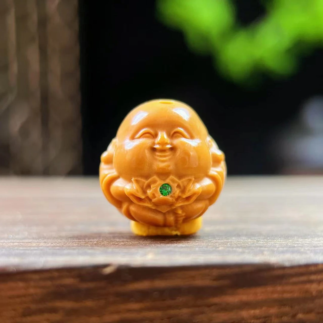 猴头核桃1.5莲花童子镶嵌莲花单粒文玩男女同款