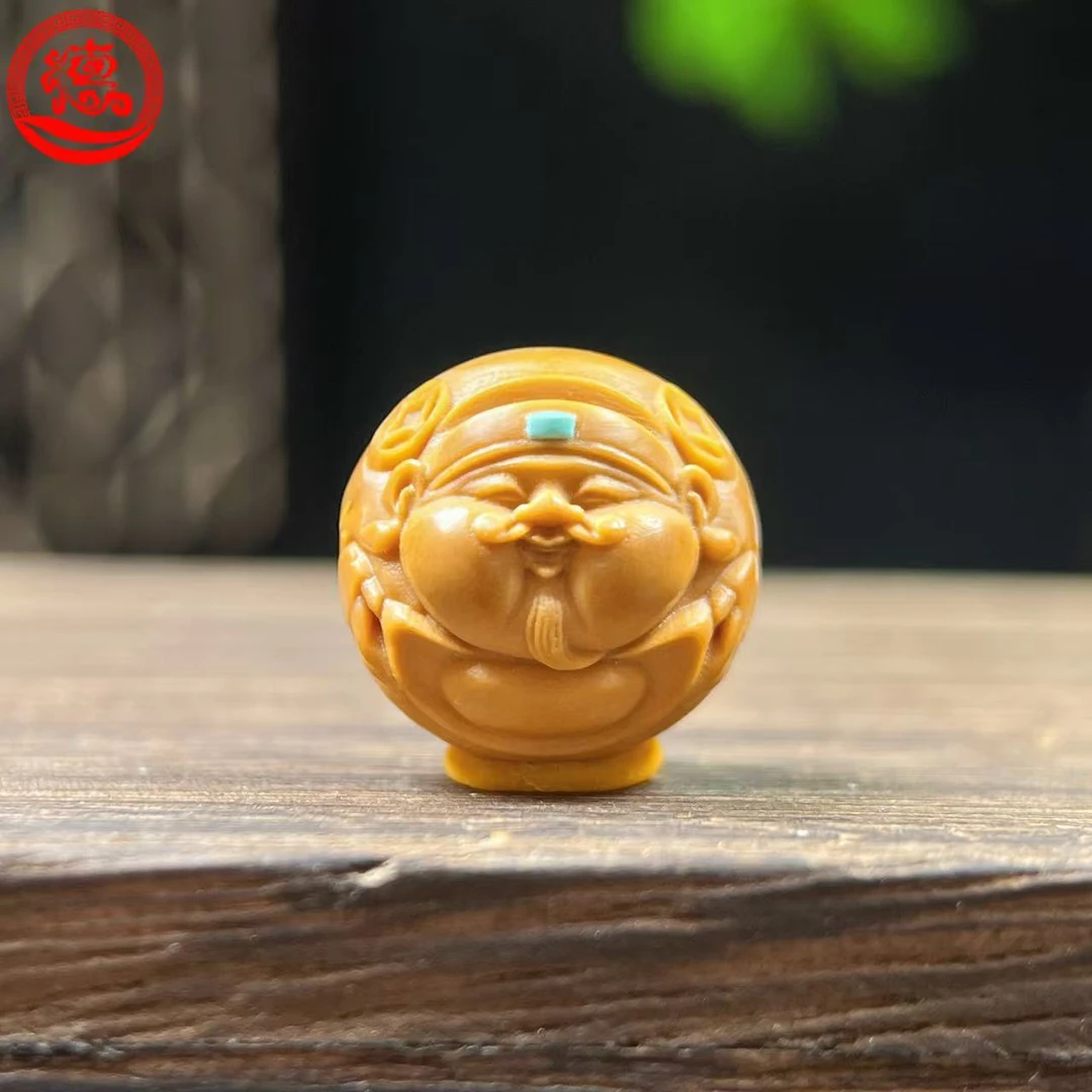 猴头核桃   1.6的元宝财神镶嵌款   文玩单粒