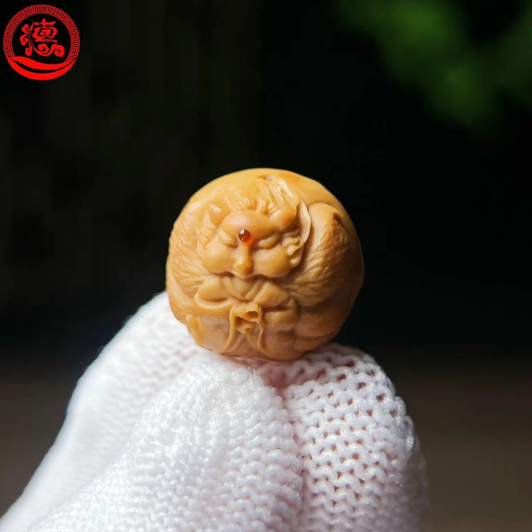 猴头核桃  1.6九尾狐镶嵌款 文玩单粒