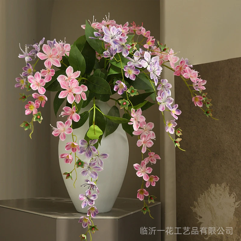 【折扣】仿真花垂丝茉莉轻奢家居室内造景装饰花客厅餐桌装饰摆件