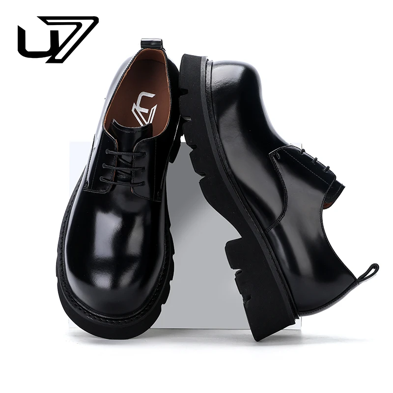U7品牌男鞋 好鞋相伴 新款高端休闲男士系带百搭大头皮鞋