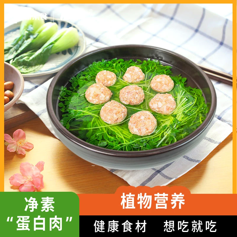 植得吃净素蛋白肉不含五辛健身轻食代餐即食蛋白肉4~8袋装