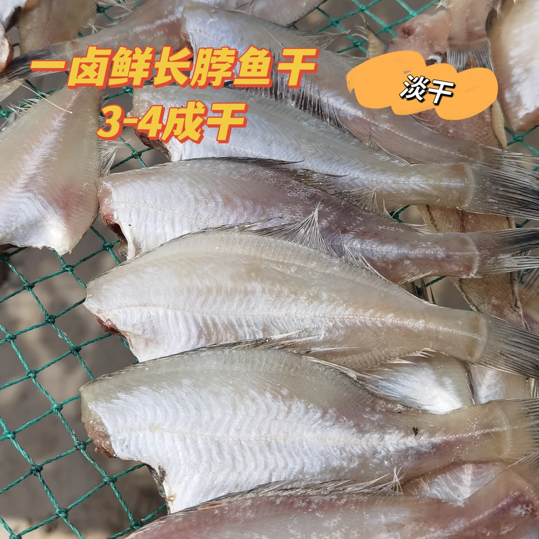 山东威海一卤鲜野生长脖鱼干偏口鱼干淡干4成干顺丰京东包邮