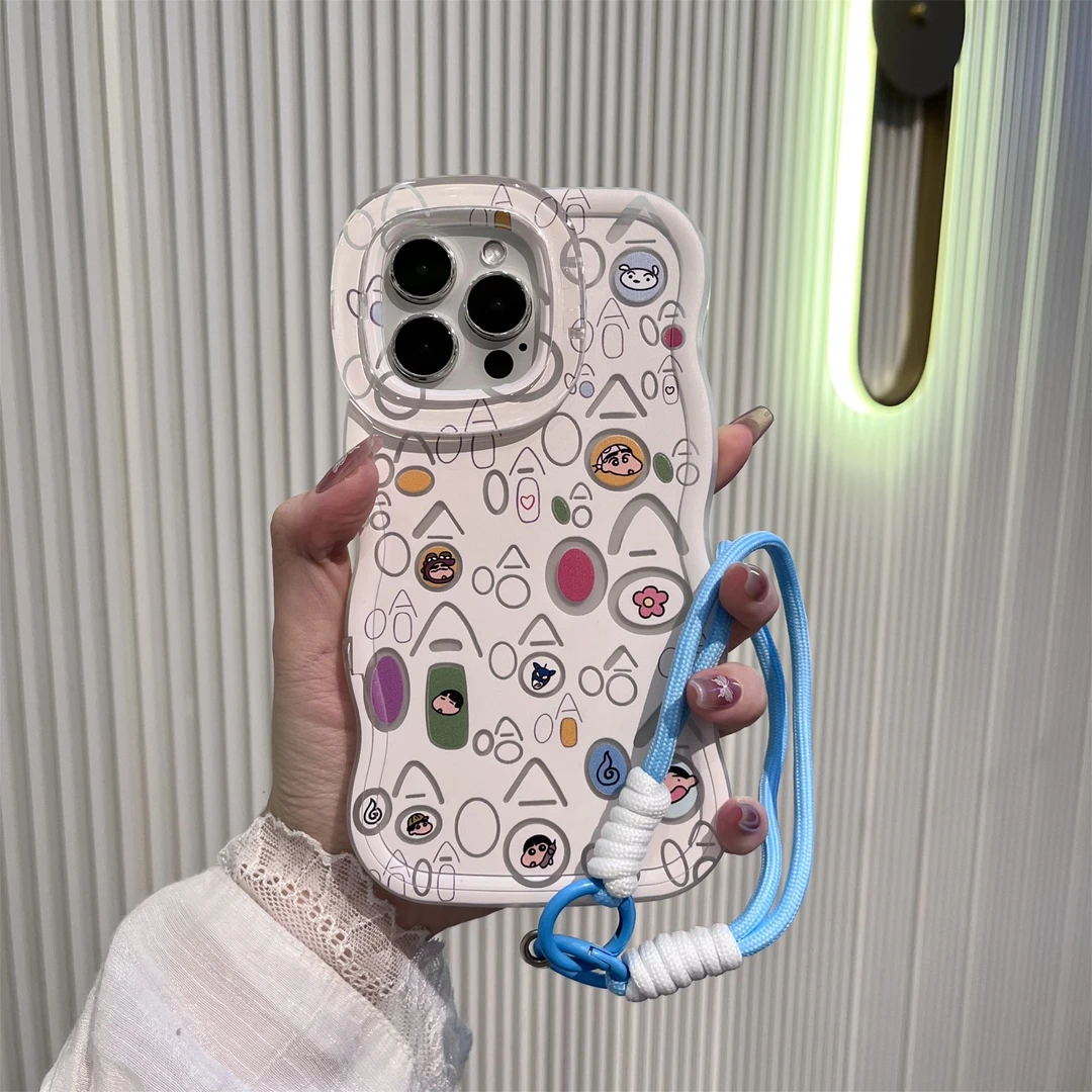 哈哈哈小新合集双支架板凳适用苹果15iphone16华为小米防摔手机壳