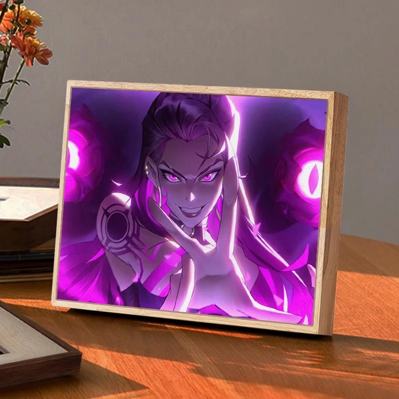 无畏契约瓦罗兰特灯光画卡通动漫卧室氛围感装饰小夜灯桌面摆台画