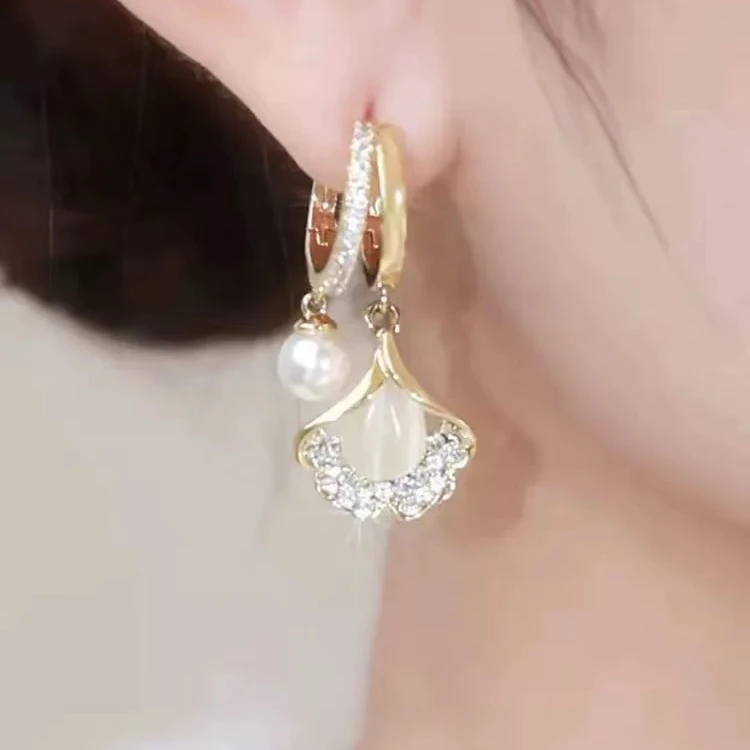 铜合金耳饰 耳扣时尚气质百搭耳环潮独特小众耳饰耳钉PT0081