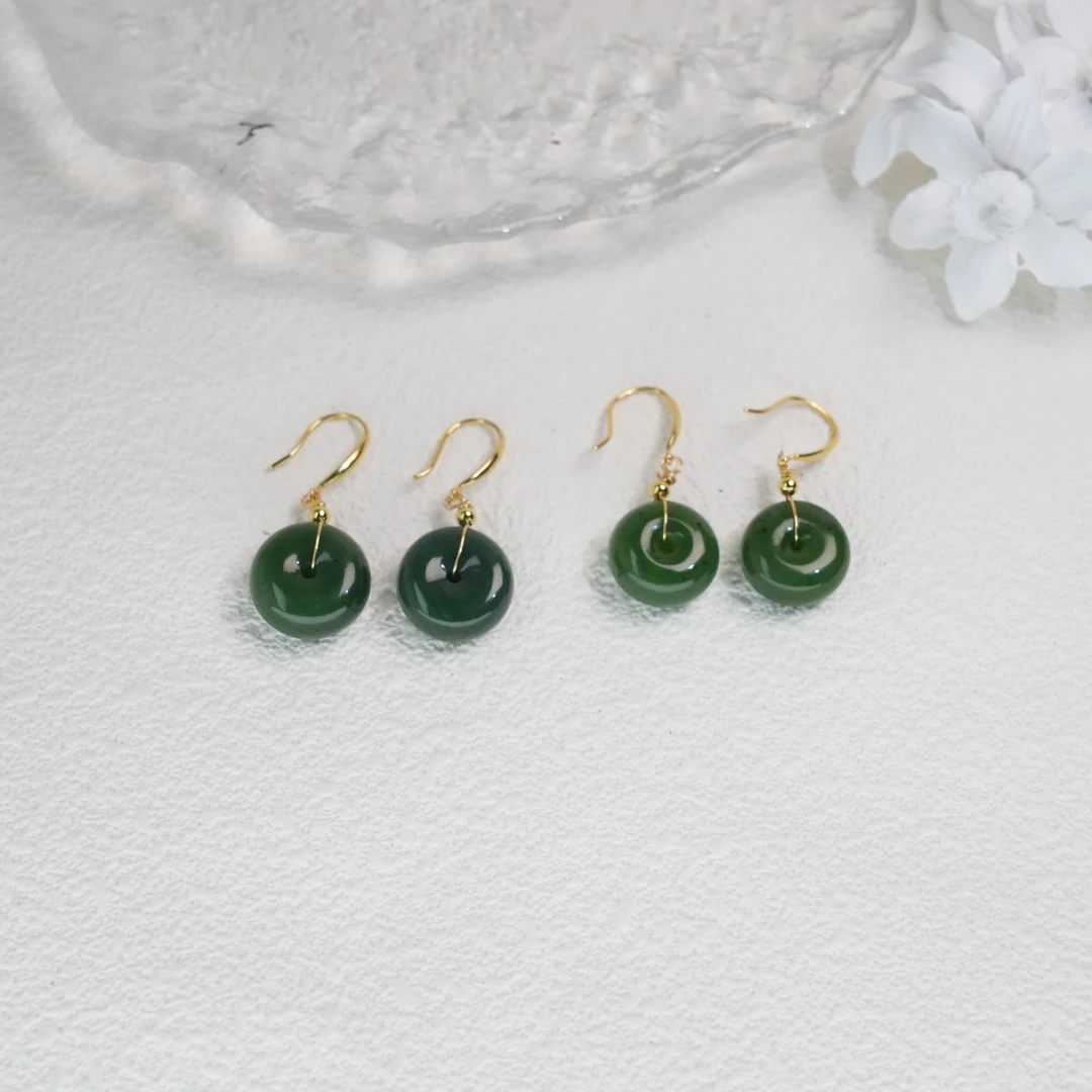 【菲菲】和田玉耳饰多样性发其一对