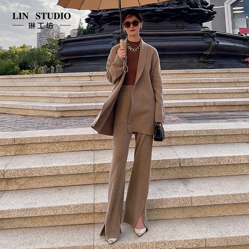 【针织衫 山羊绒】琳工坊时鸣针织开衫毛衣秋冬优雅唐琳设计师