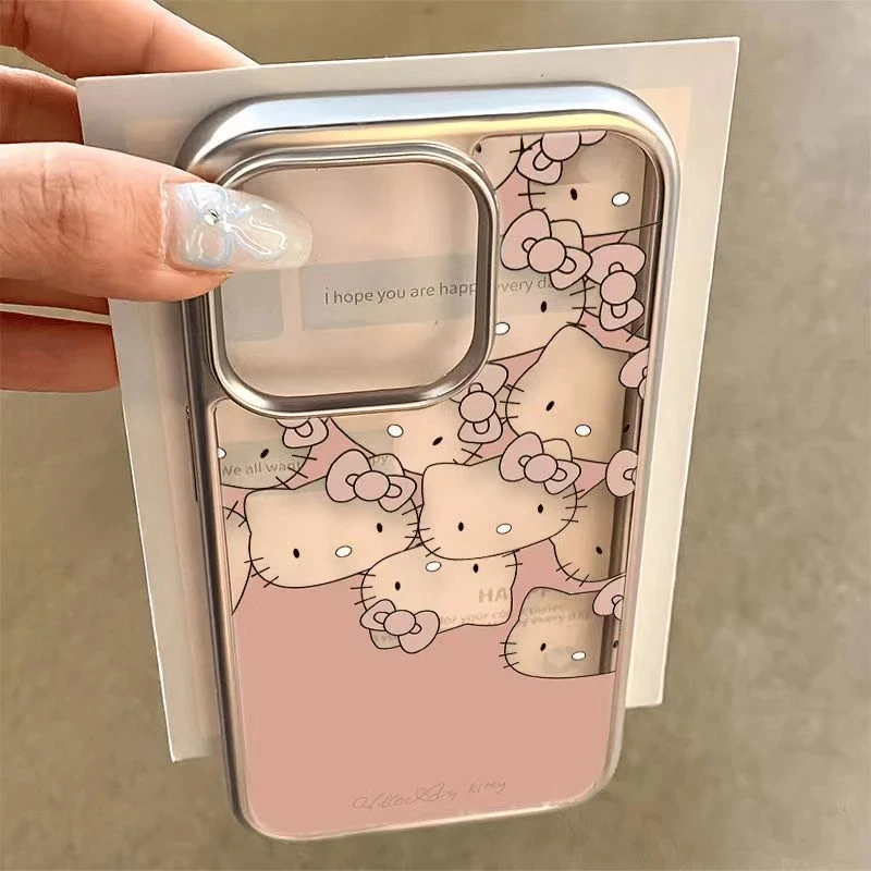 粉底镂空MT猫适用苹果14iPhone15promax防摔手机壳个性13可爱卡通