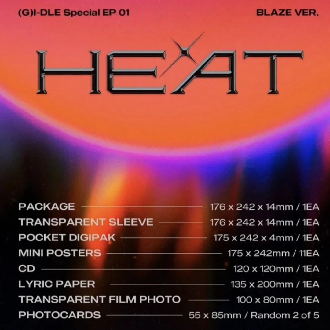 【现货包邮】潮玩女娃 (G)I-DLE 英专《HEAT》 专辑合集