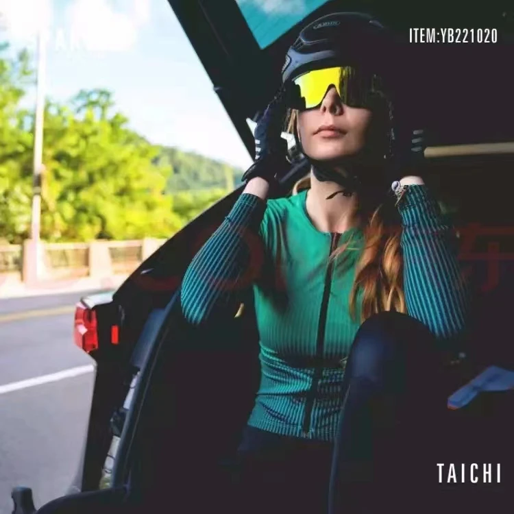 骑记骑行服断码福利骑行服速干透气户外单车骑行服长袖女款