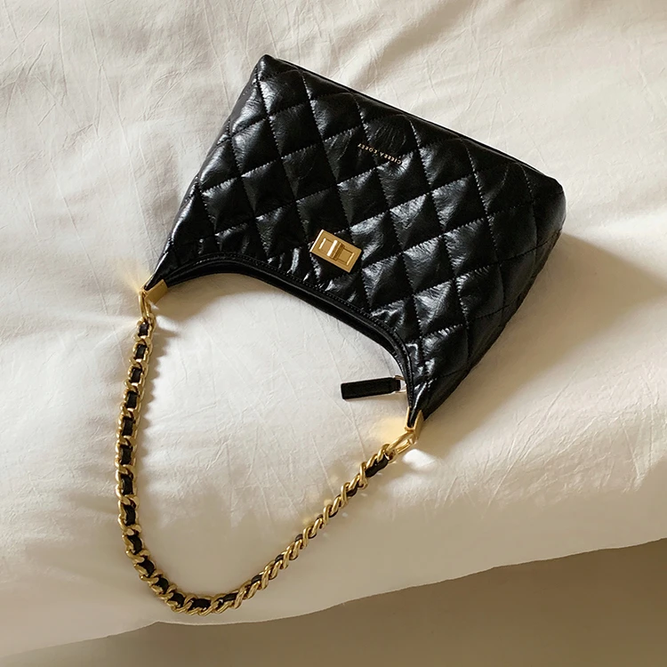 南风CIERRA KOREY 托特包包菱格包链条单肩斜挎包