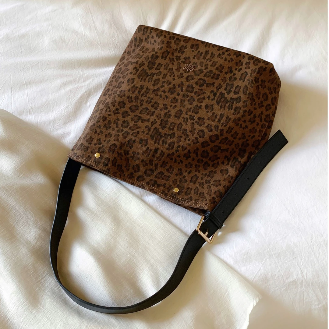 南风Chio2nd 托特包包女复古洋气豹纹包大容量单肩包