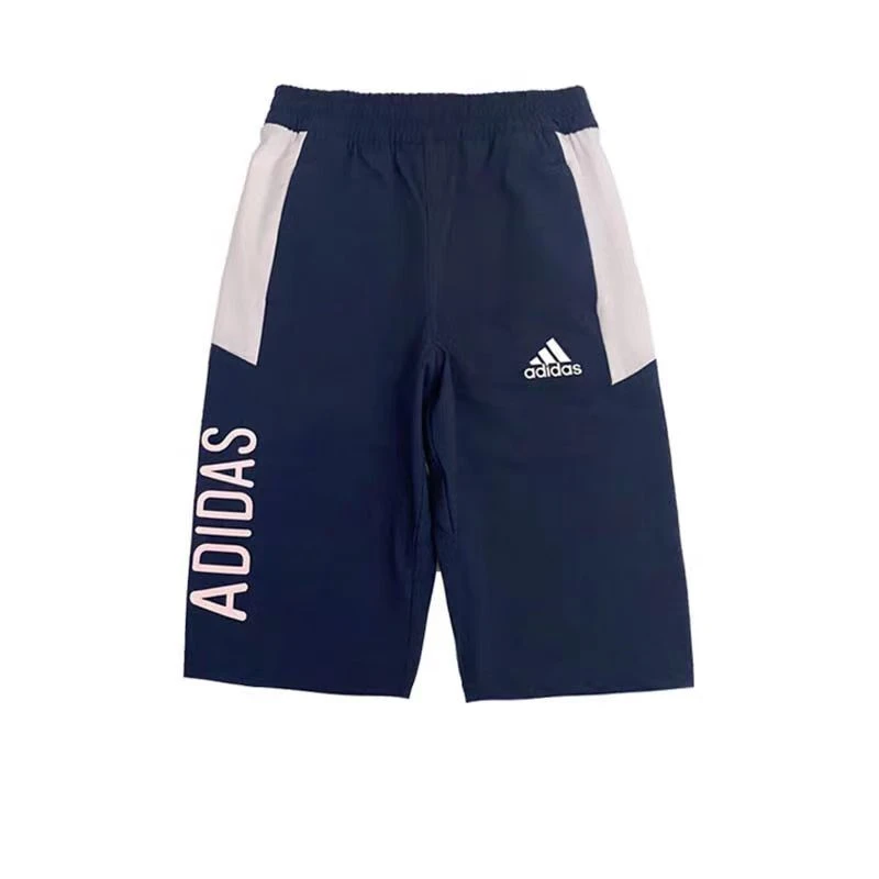 adidas/阿迪达斯2024年夏季童装薄款速干五分运动沙滩短裤 JI9779