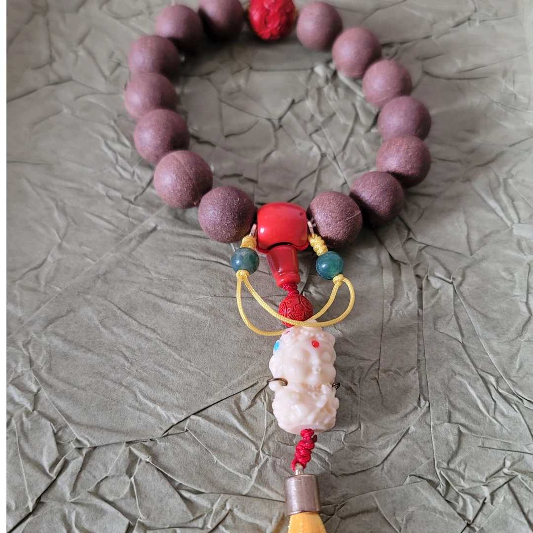 「自在」人参养荣香珠 家居创意饰品 手工创意