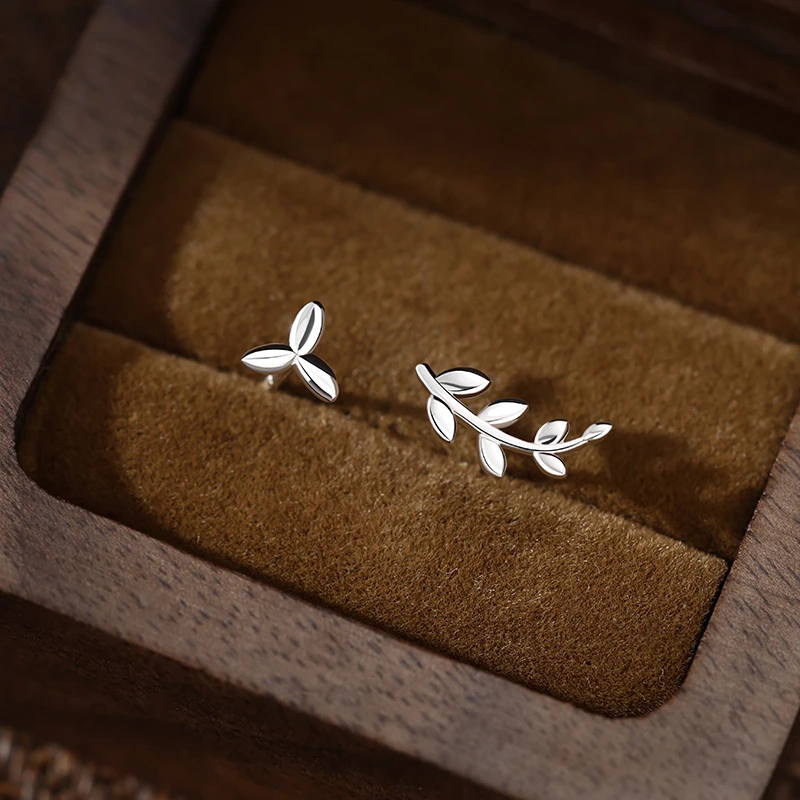 925银耳饰 925银耳钉女简约气质不对称小巧2025新款潮养耳洞耳环