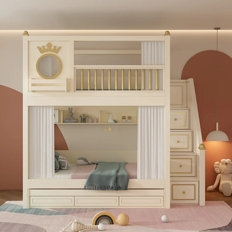 同宽上下铺双层床高护栏子母床儿童高低床小户型双层床两层上下床