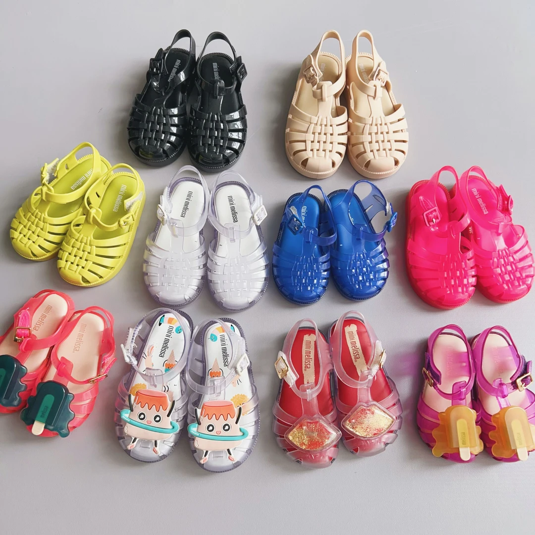 巴西正品儿童果冻鞋公主 宝宝包头编织凉鞋男女童鞋 夏