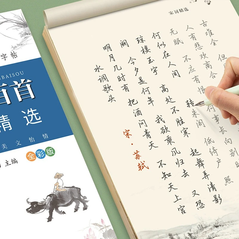 唐诗宋词楷书行楷书法纸高中生大学生诗歌散文簪花小楷钢笔练字帖