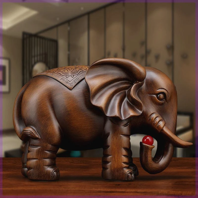 大象摆件一对吸财聚财客厅风水玄关电视酒柜家居装饰乔迁开业礼品