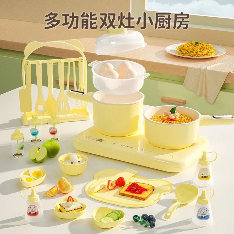 迷你小厨房全套真实做饭女孩小厨具配套儿童宝宝益智过家家玩具