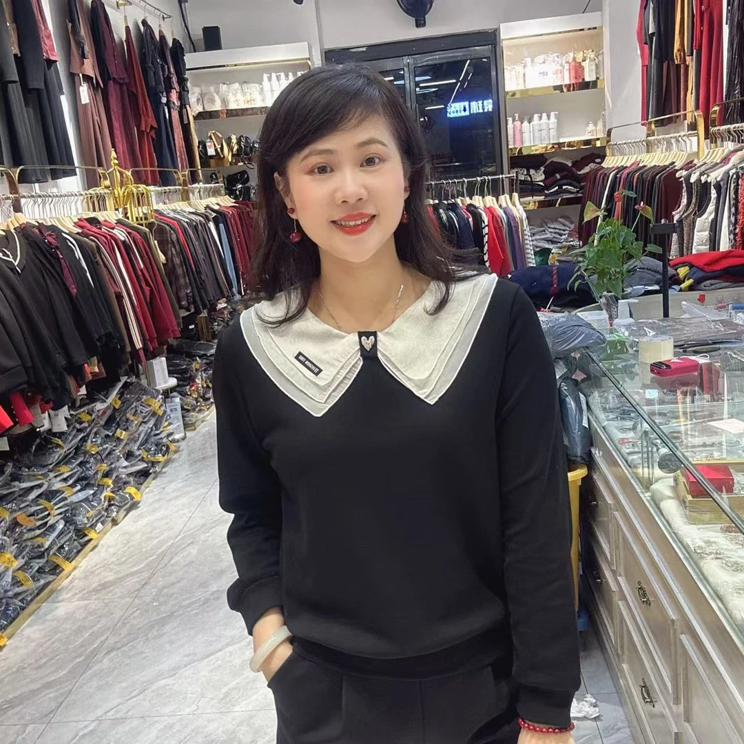 34-10105娃娃领卫衣59长