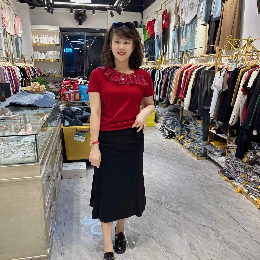 34-856休闲半身裙76长