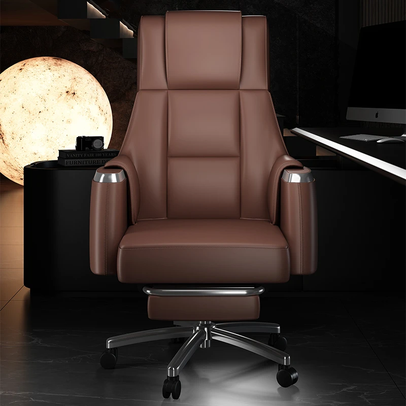 【轻之奢】电脑椅家用书房老板椅升降旋转舒适久坐总裁椅办公可躺椅