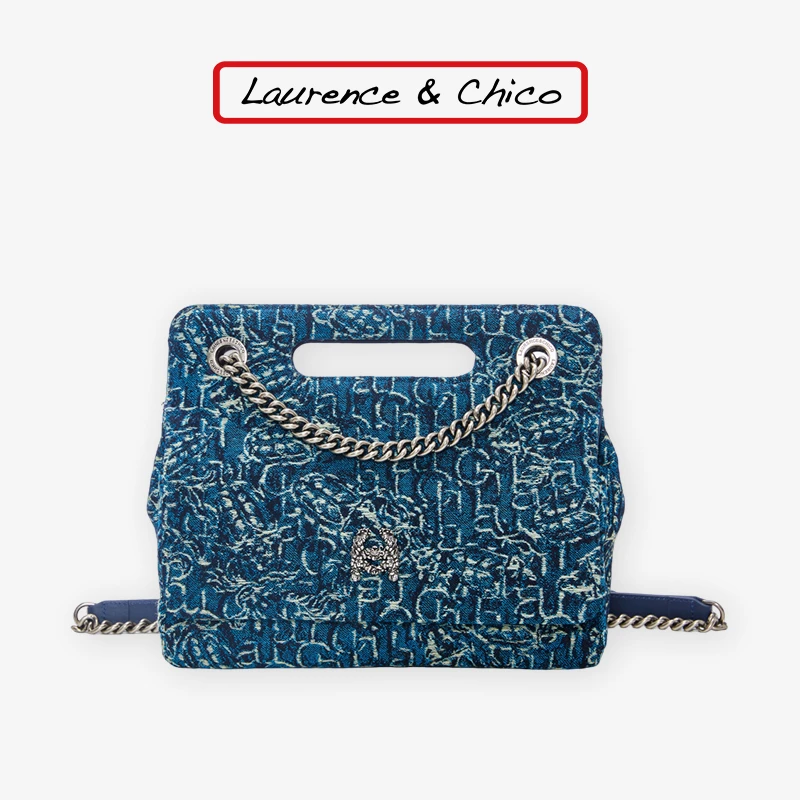 LAURENCE & CHICOLCC瓢虫提花牛仔拼皮牛奶盒C3AE10322161