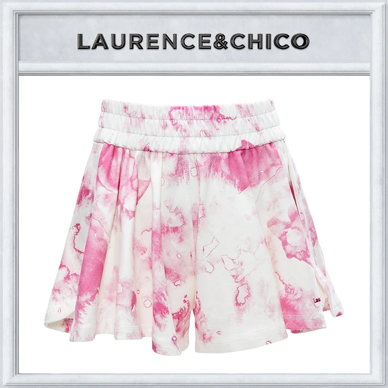 LAURENCE & CHICO芭蕾风时尚刺绣水彩晕染裙裤粉白G3AX10115002