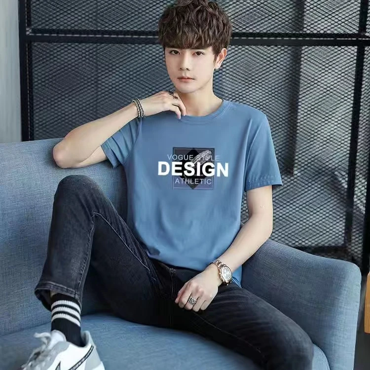 纯棉短袖t恤2022夏季新款男女同款宽松圆领半袖上衣体恤衫加大码