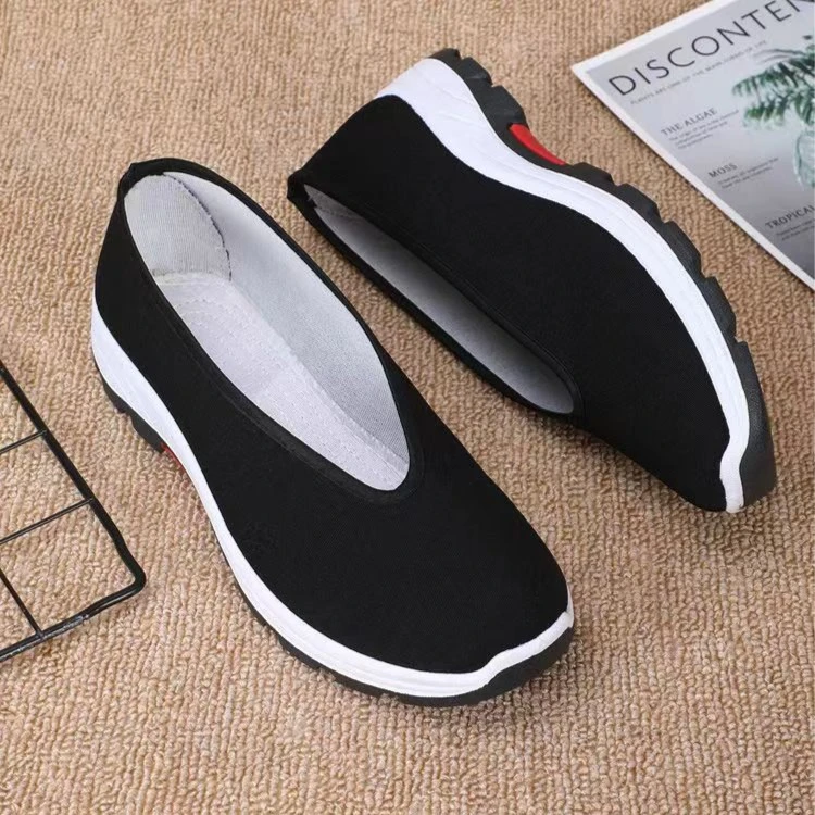 夏季老北京黑布鞋爸爸鞋休闲男鞋厚底防滑耐磨散步鞋工作鞋司机鞋