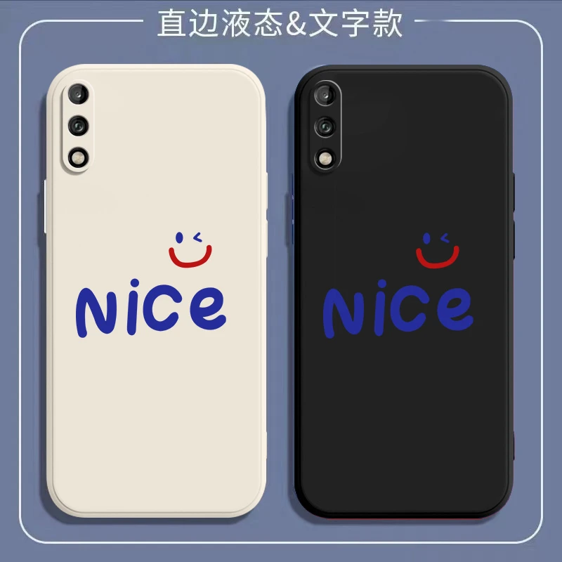 适用Nice笑脸华为畅享10手机壳ART-AL00x全包直边硅胶保护套防摔