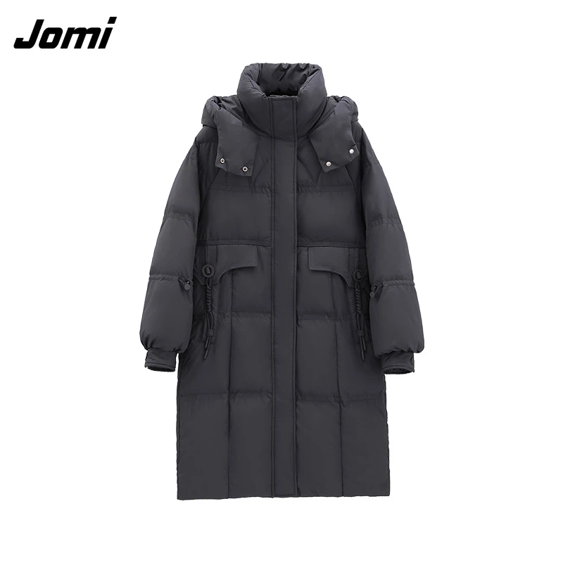 JOMI时尚白鸭绒女士羽绒服连帽休闲通勤LKA130【交个朋友专属】