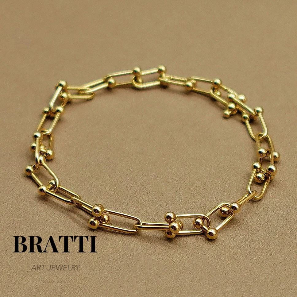 Bratti珠宝18K金马蹄手链-