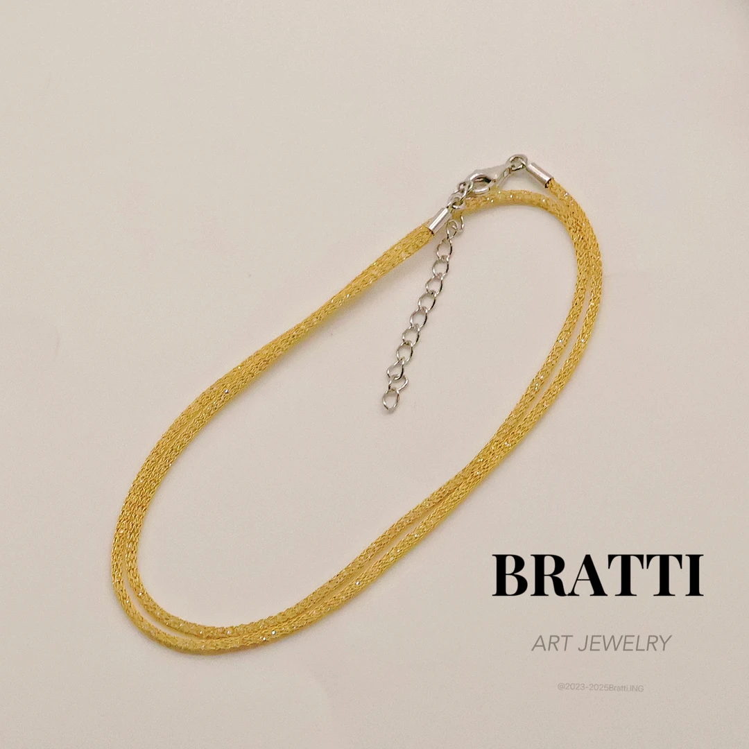 链子925银仿水晶 Bratti珠宝S925银施家人工水晶项链45+5cmYX0907