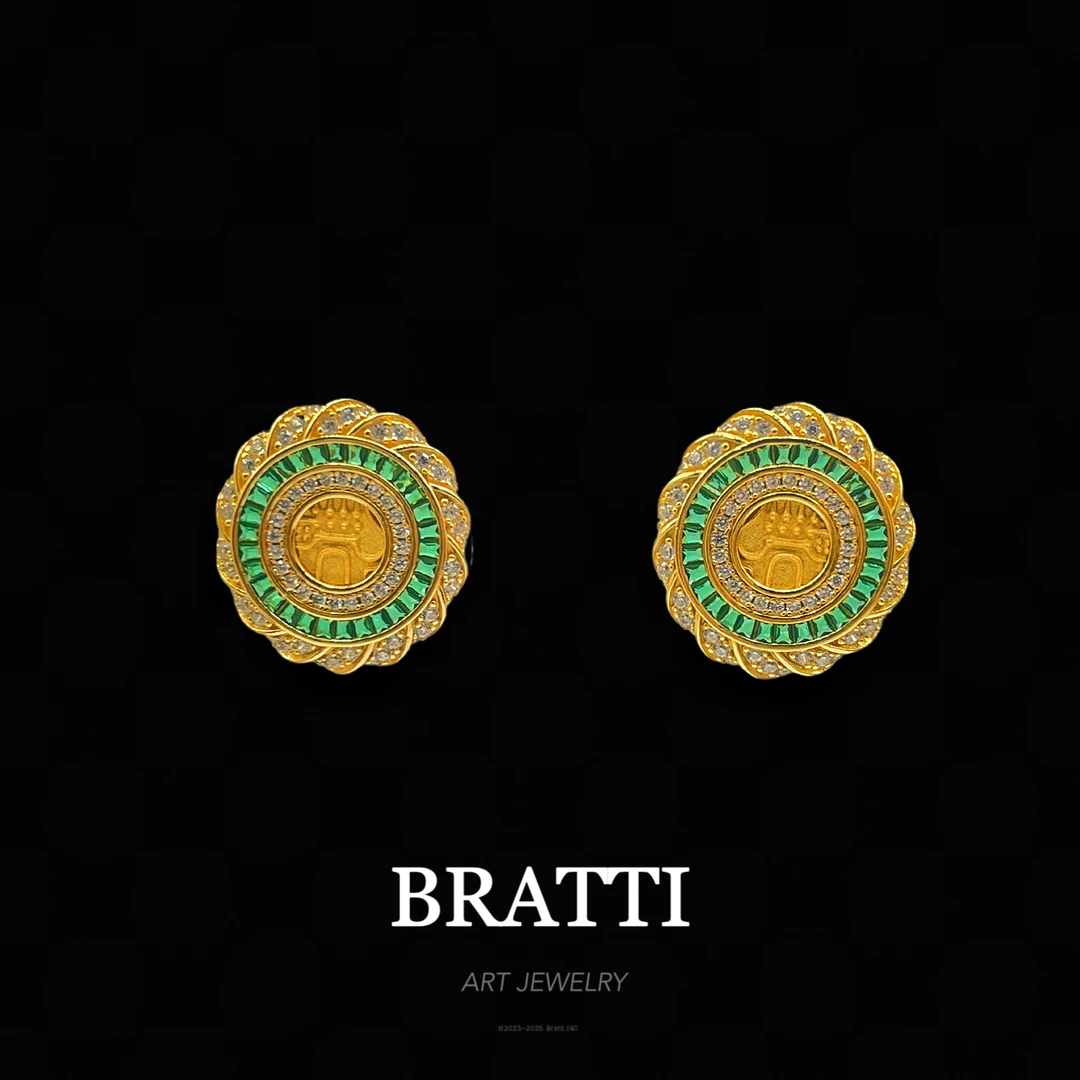 925银耳饰 Bratti珠宝S925银古币耳饰-YE1017