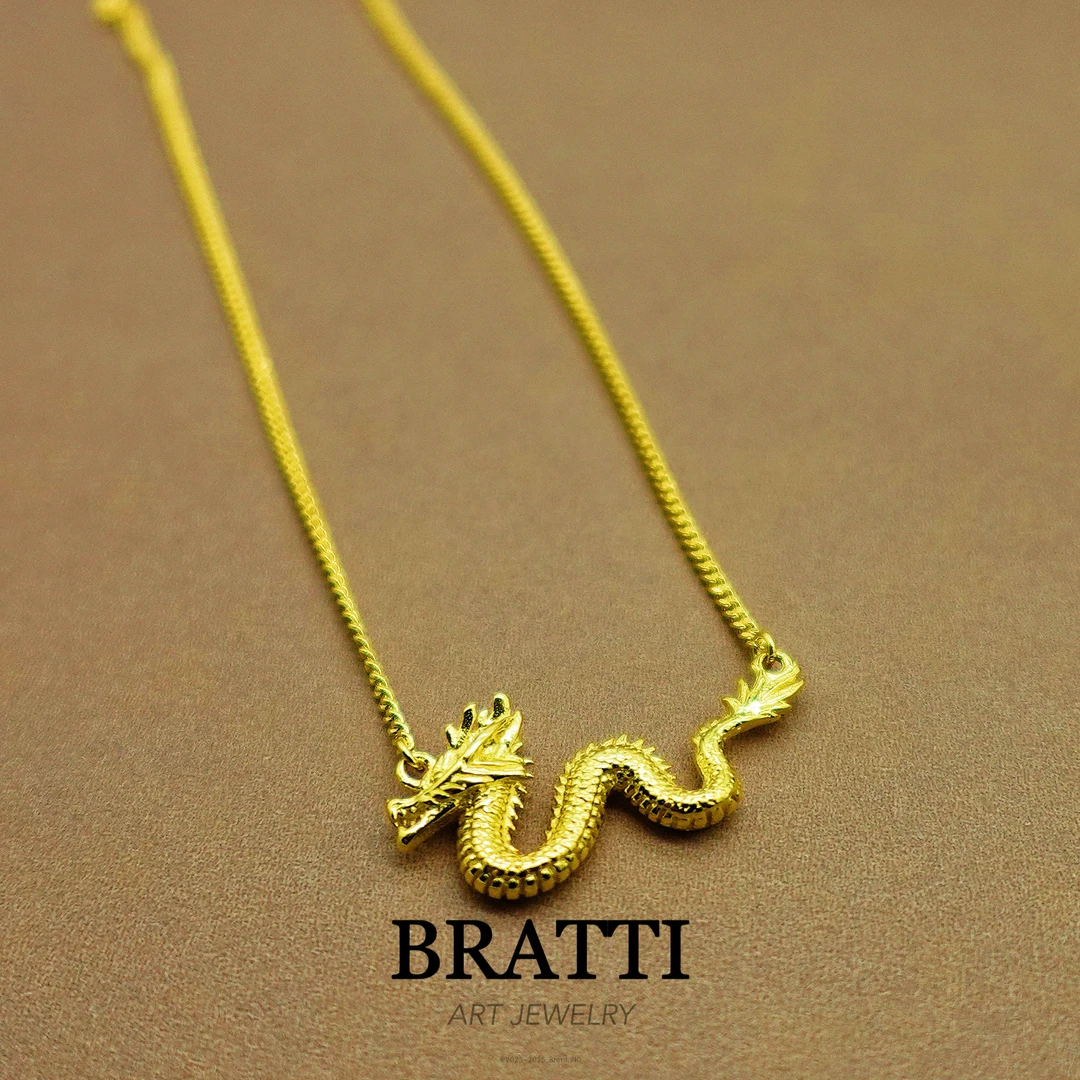 坠链均925银 Bratti珠宝S925银“龙”项链（长度45cm)-YX110