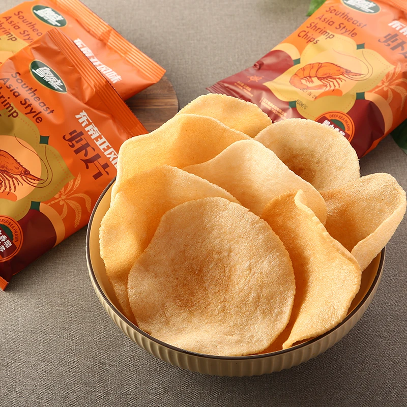 【三心专属】东南亚风味虾片原味100g*8袋