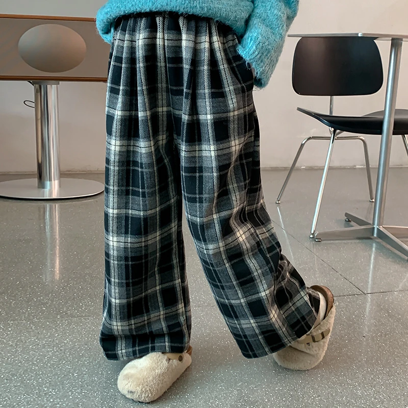 女童加绒裤子秋冬款2025新款儿童冬装加厚休闲裤小女孩冬季潮8894