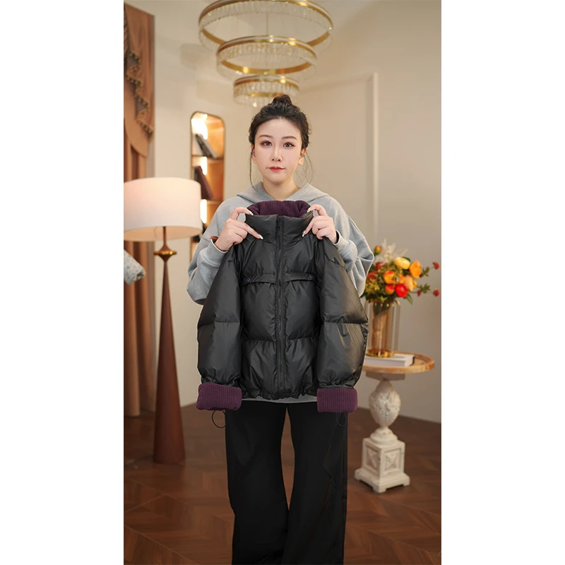 女童棉服冬装2025新款儿童加厚棉衣小女孩冬季外套PU皮上衣潮9218