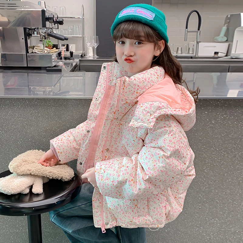 女童羽绒服冬装2025新款儿童冬季加厚潮白鸭绒小女孩外套上衣9095