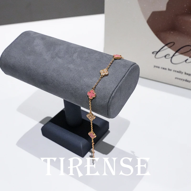 铜合金手链 四叶草轻奢精致百搭小巧手链-AM