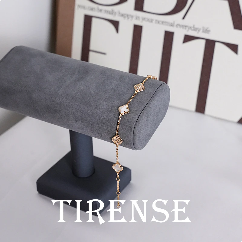 铜合金手链 四叶草轻奢精致百搭小巧手链-YQ