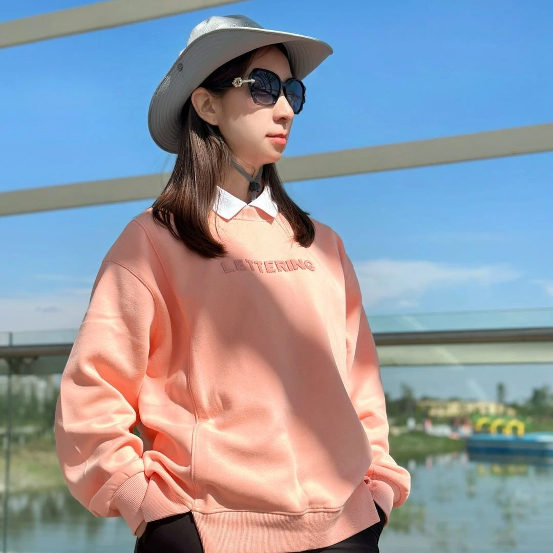 新疆包邮秋冬韩版宽松女士长袖卫衣圆领百搭休闲ins甜美减龄上衣