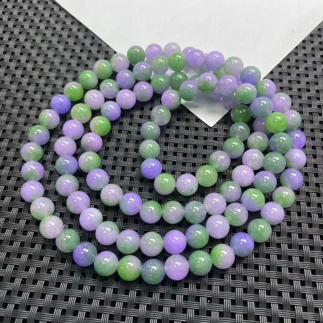 【九矿】老紫绿春采系108颗项链8M-F333