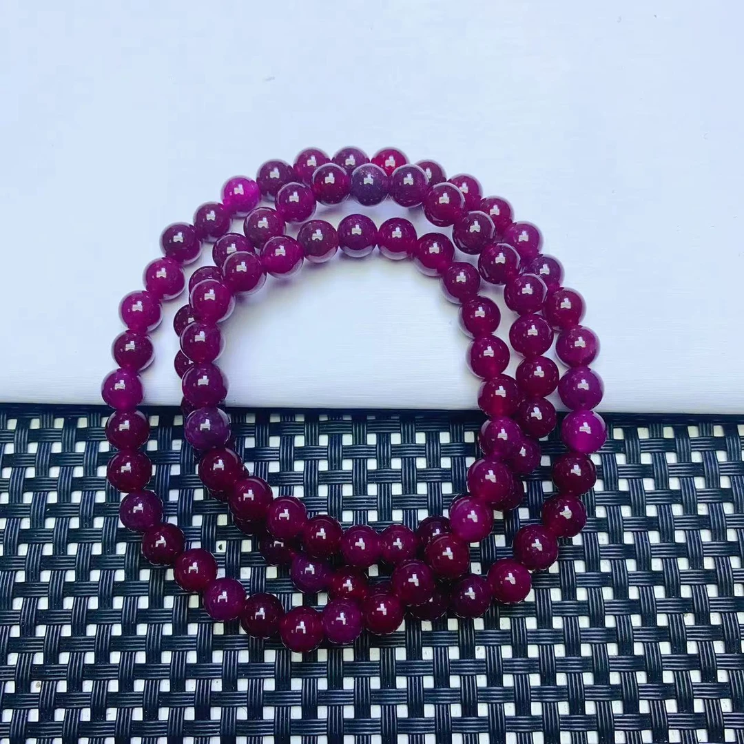 【九矿】紫红多圈时尚手链6M-B293