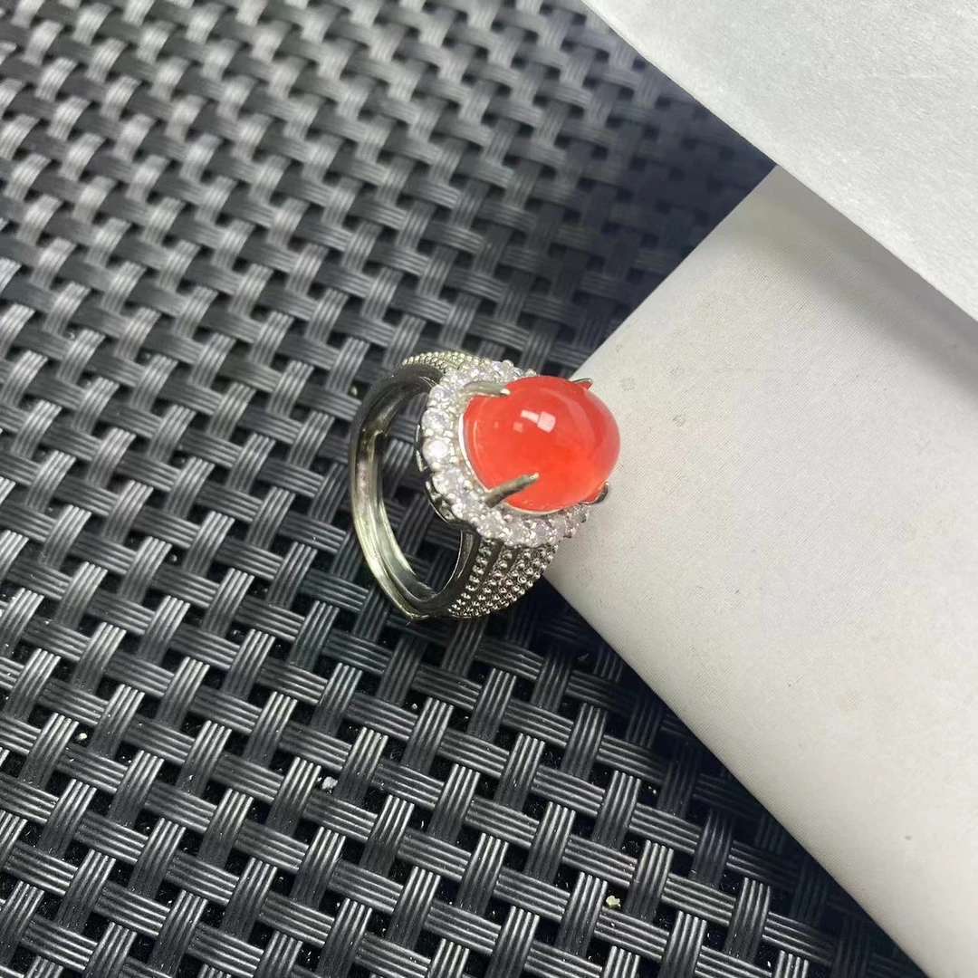 【九矿】E125红色时尚戒指