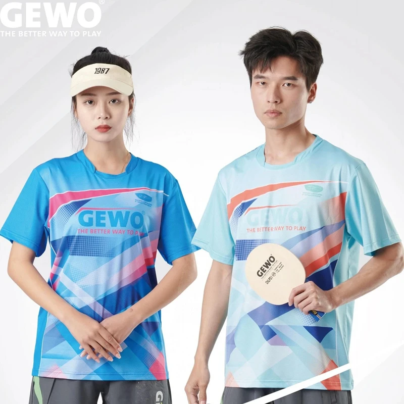 GEWO杰沃GEWO2023年新款乒乓球服夏季透气短袖时尚乒乓球服团购